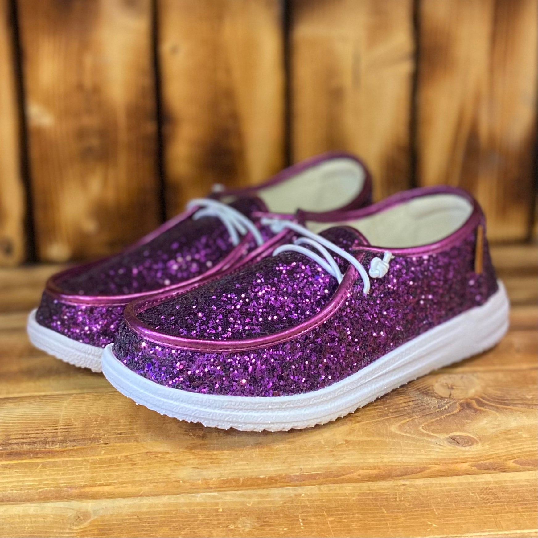 Purple sequin shoes online