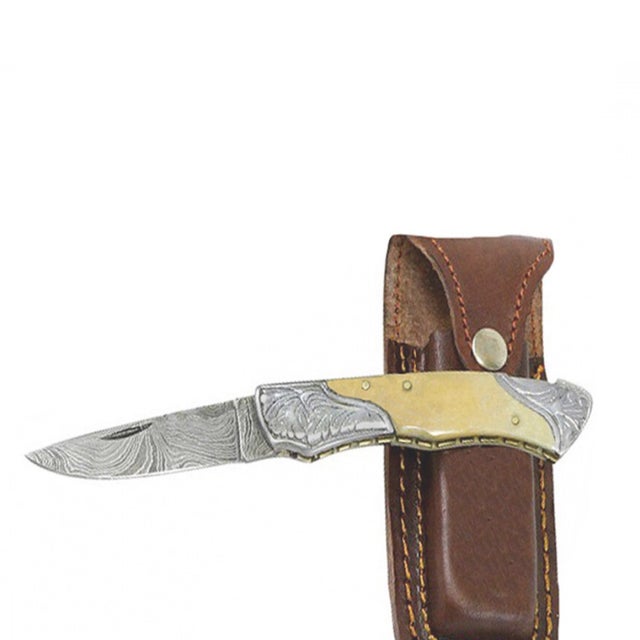 Boot Knife with Floral Sheath - Pakkawood